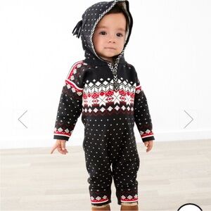 Hanna Andersson One Piece Sweater Romper, Fairisle